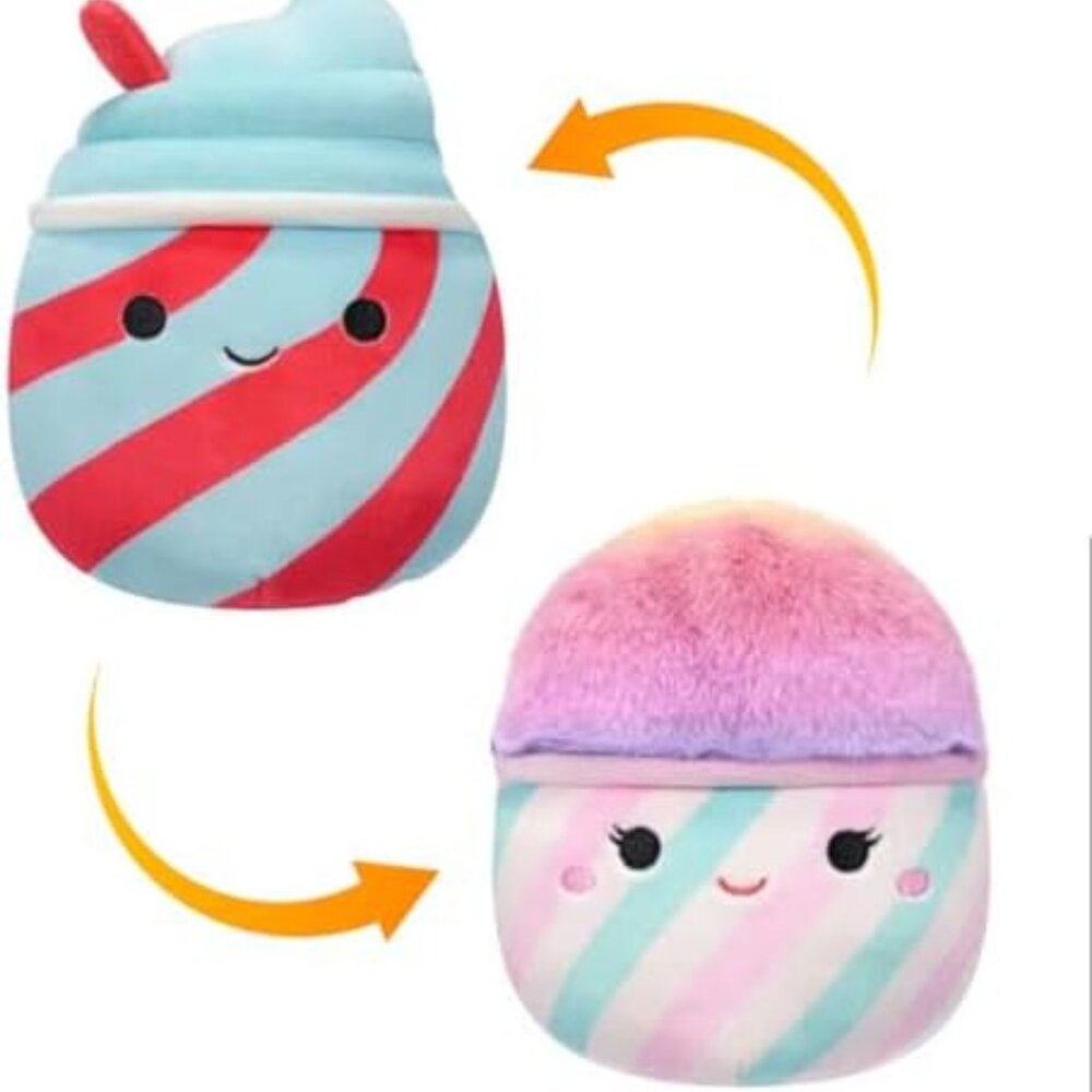 Squishmallows 5 Inch Flip-A-Mallows Kellytoy Plush (Tucker & Bevin),